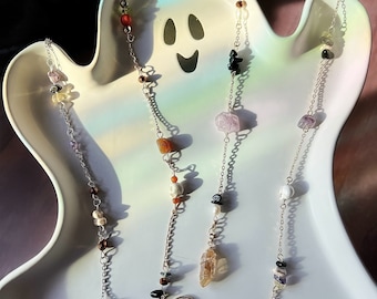 Halloween Hippie Hair Beads | Halloween Hair Clip | Dangling Hair Accessory | Crystal Hair Charms | Halloween Jewelry | Gothic Hair Chain
