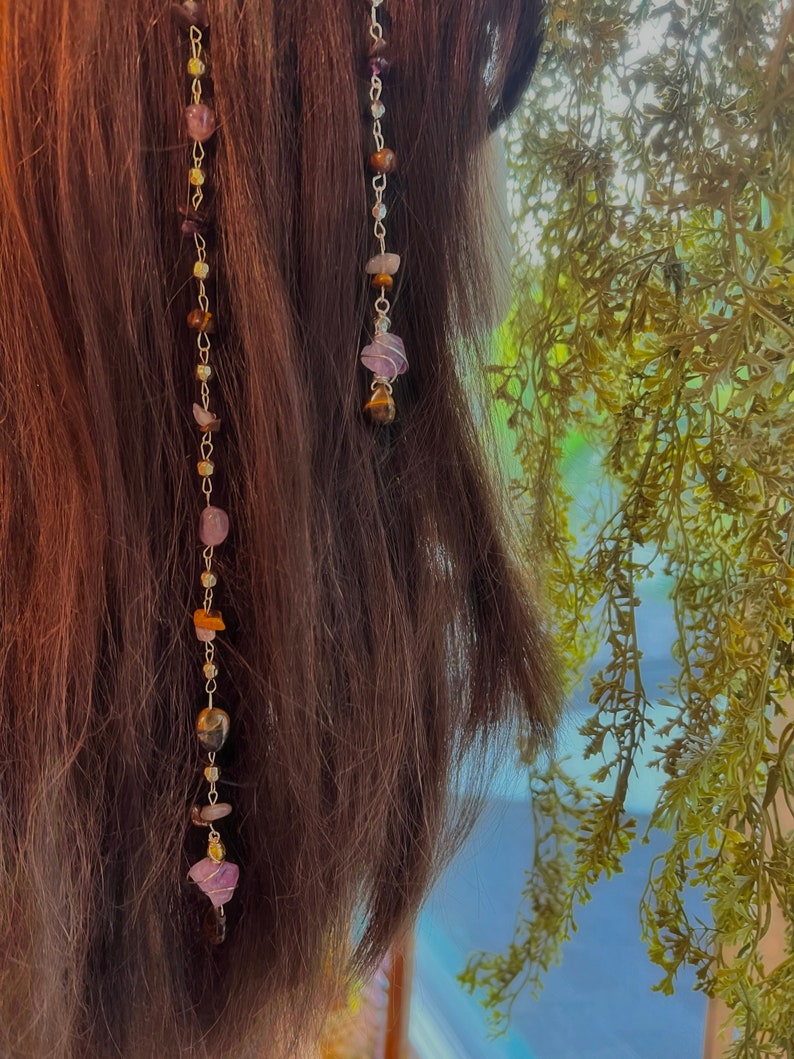 Dreamer Hippie Hair Bead Crystal Hair Accessory Hair Beads Etsy