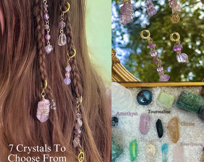Ethereal Hippie Hair Bead Custom Handmade Hair Clip Etsy