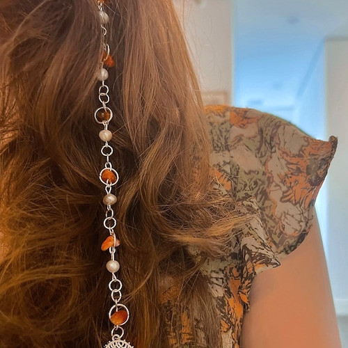 Angel Hippie Hair Bead Dangling Hair Accessory Crystal Etsy UK