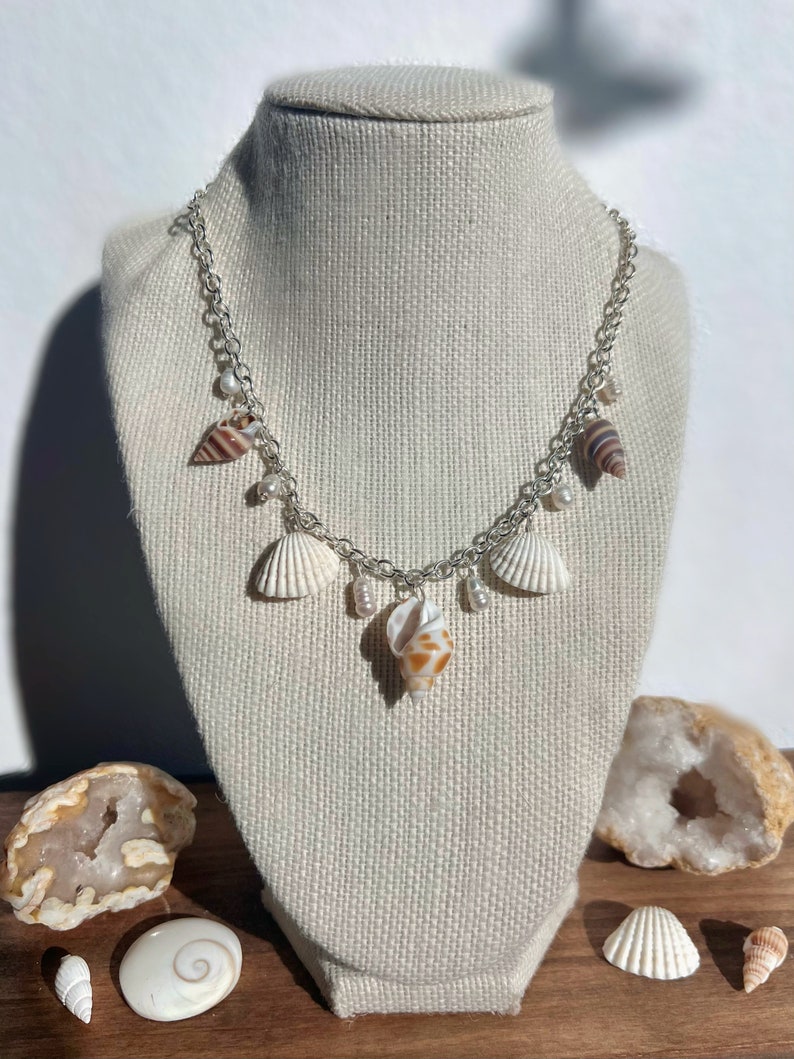Shell And Chain Seashell Escape Necklace | Siren Jewelry | Seashell Mermaid Core ...