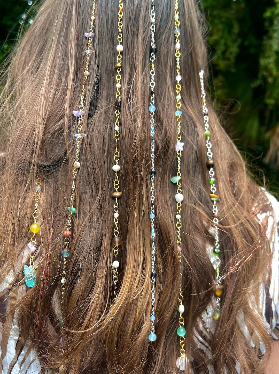 Create Your Own Crystal Hippie Hair Beads Crystal Hair Accessories Custom Boho Jewelry Hair