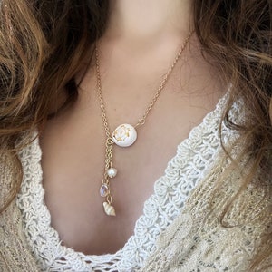 Dainty Gisella Necklace | Siren Jewelry | Seashell Mermaid Core Necklace | Gold/Silver Dainty Shell Jewelry | Unique Boho Shell Necklace