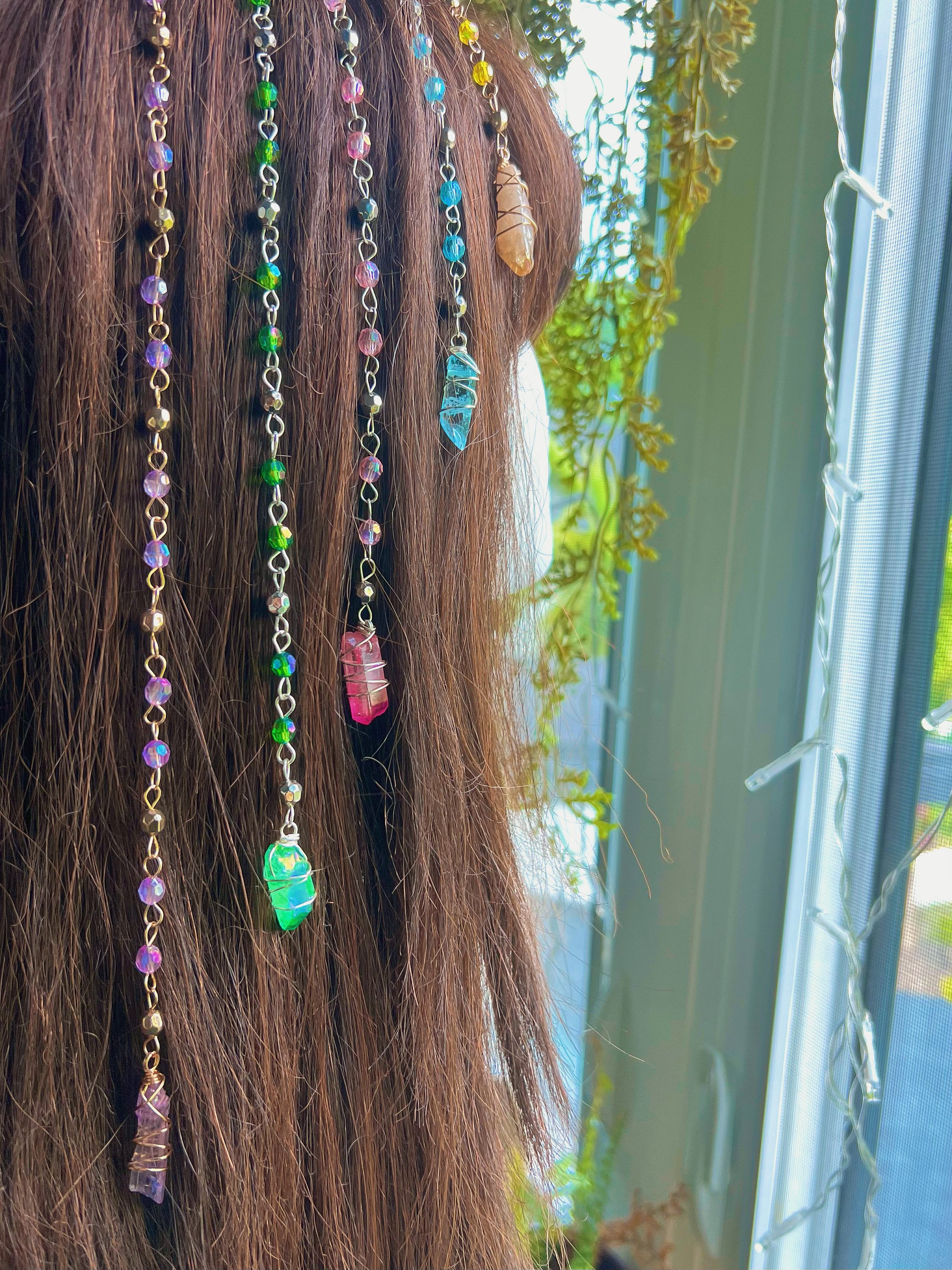 Colorful Beaded Hair Clip Amazon.com: 200 PCS Clip on Beads for Kids Hair,Bead for  main image 4