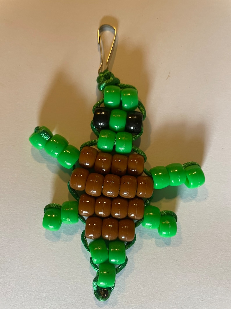 Beaded Turtle Keychain Etsy