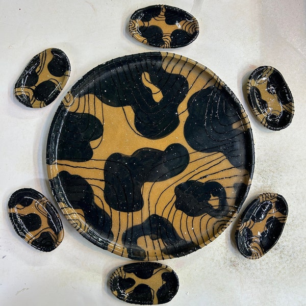 Pottery Seder Plate Etsy