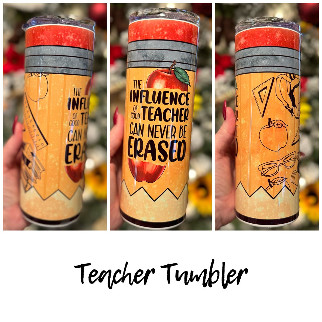 Teacher Tumblers 20oz Straight Tumblers Teachers Gift School Worker Etsy