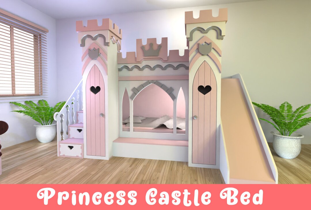 Princess Castle Bed Suitable for Hand Tools Royalty Girl - Etsy UK