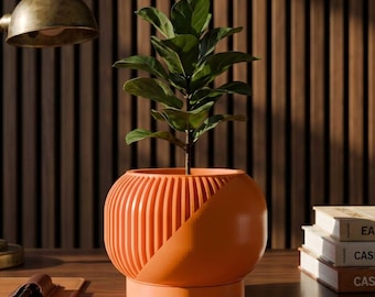Nevron Space Age Retro Minimalist Planter Vintage Inspired Plants Mid Century Modern Succulents and Cactus Indoor & Outdoor Use Made in USA