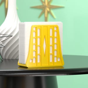 Retro Space Age Napkin Holder: Mid-Century Modern Kitchen Decor