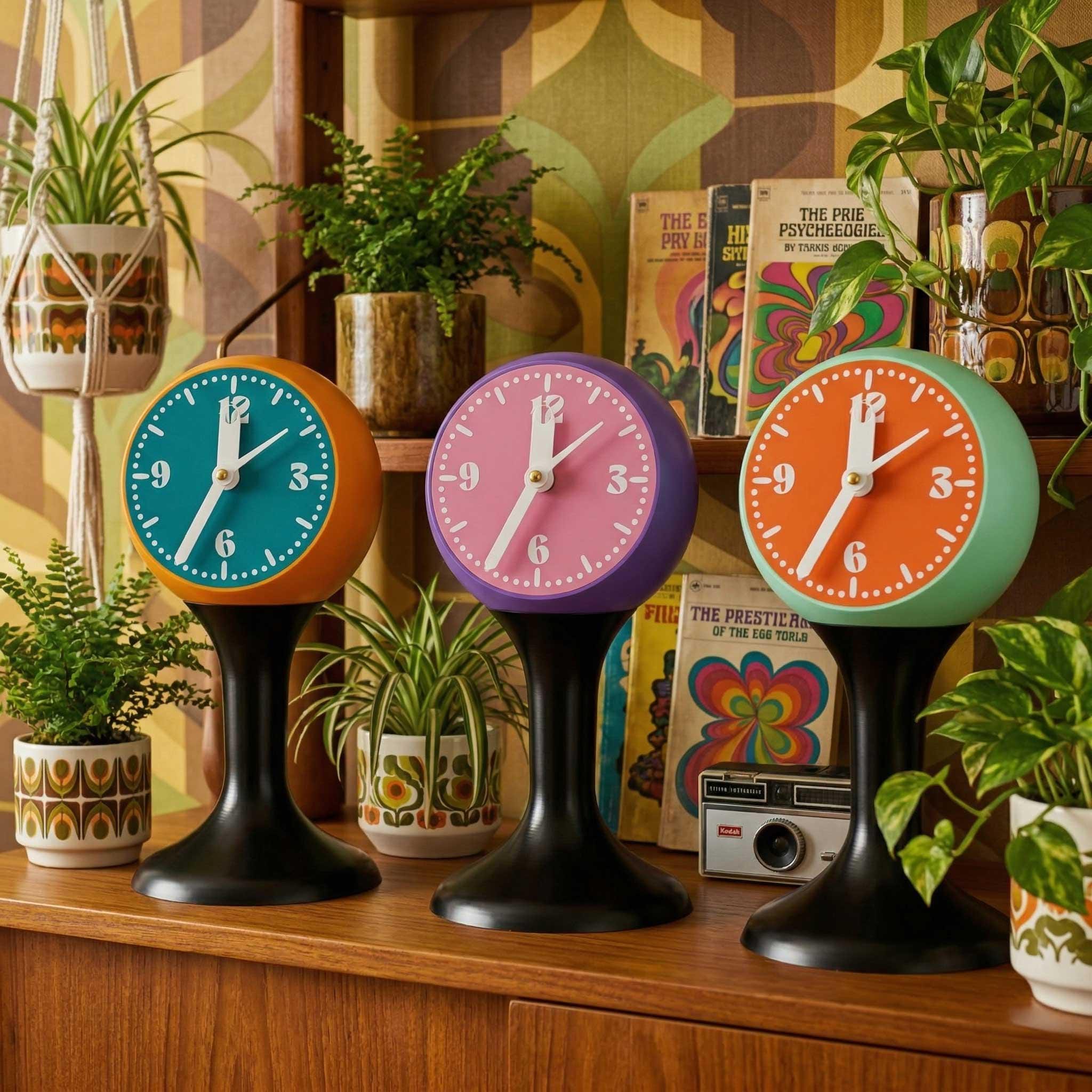Space Age Pedestal Clock - Etsy