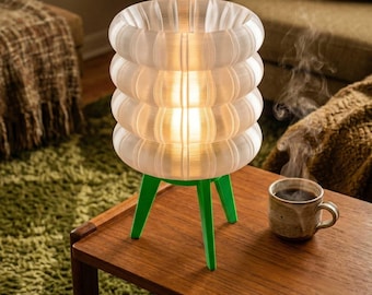 Space Age Inspired Dopamine Decor Vellurox Lamp Retro Quirky 60s 70s Style Table Light Mid Century Modern Decor Lamp USA Made