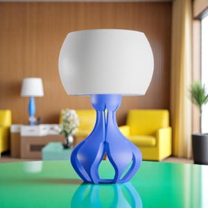 Yunari Retro Futuristic Lamp Mid Century Modern Desk Light 60s Space Age Home Office Decor | Atomic Era Minimalist Gift Idea MidMod Atomic