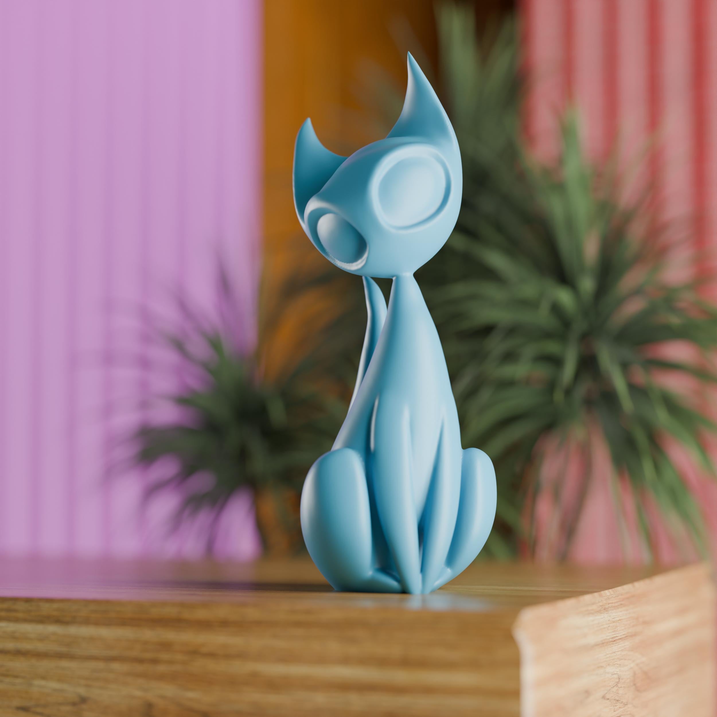 Atomic Cat Sculpture 9.8