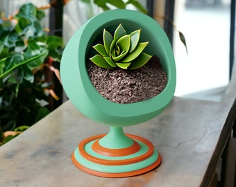 Mid-Century Boxcar Succulent Planters Succulent Cigar Box Planter