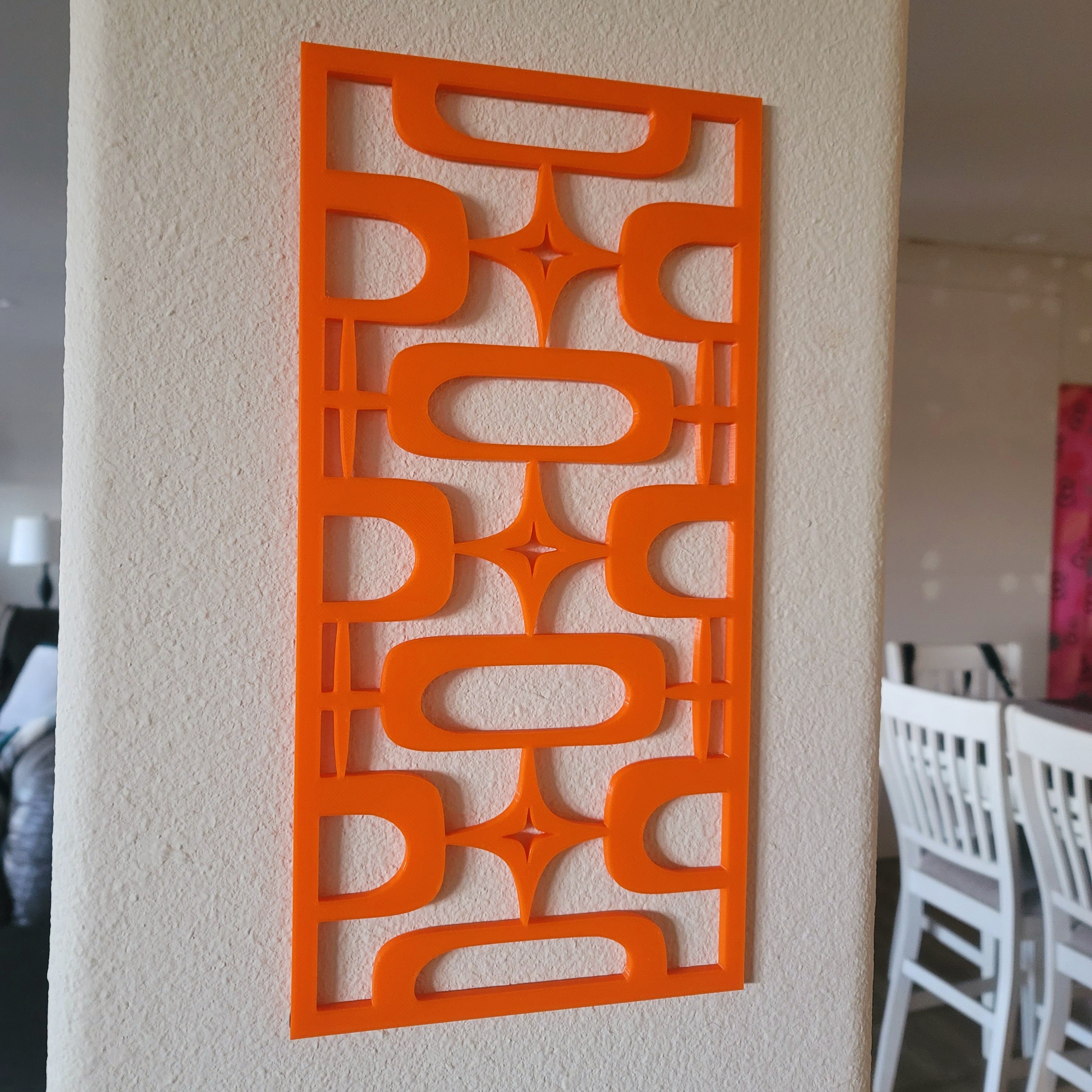 Mid-century Modern Atomic Ovals Starburst Vintage Style Wall