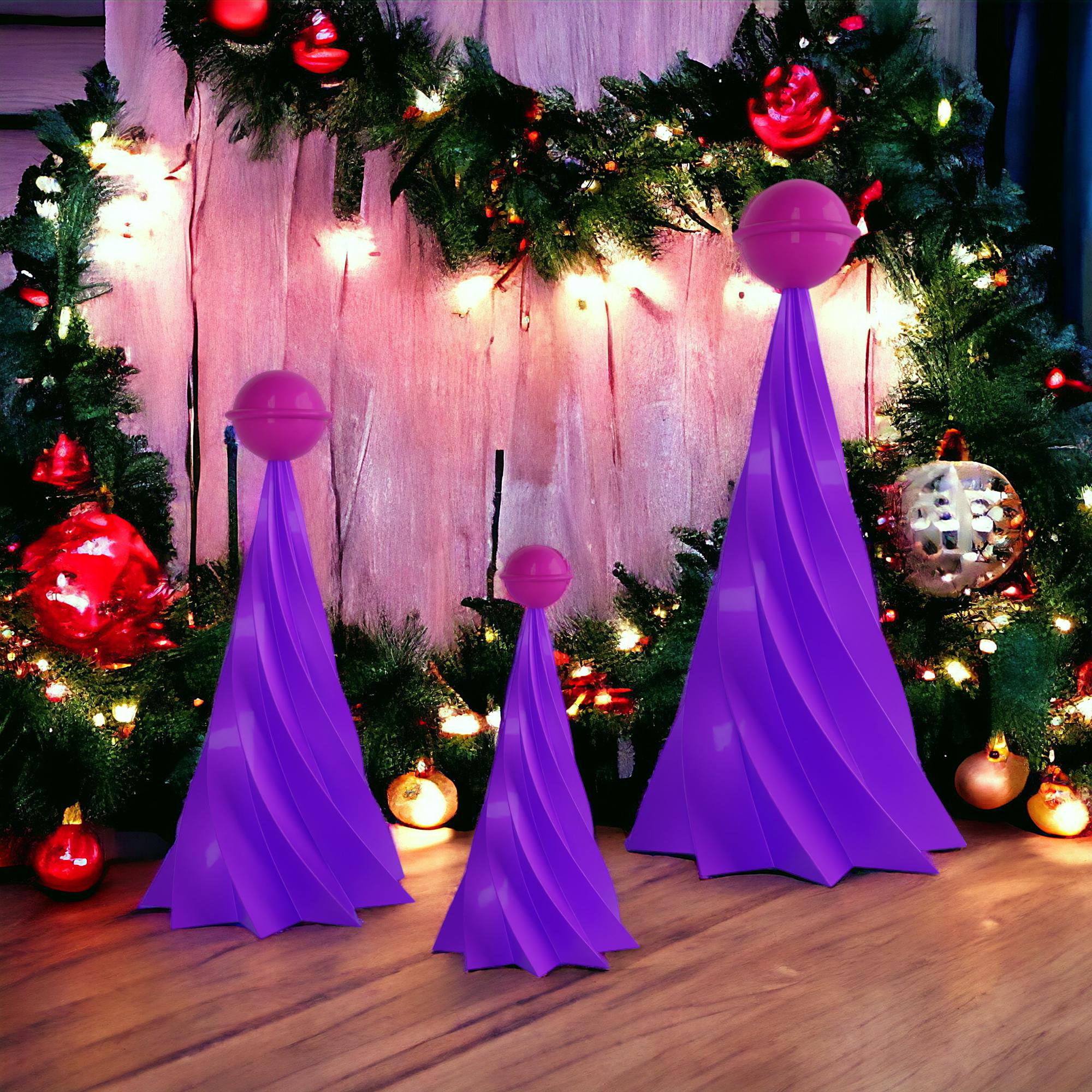 Mid Century Modern Retro Holiday Christmas Trees Décor | Christmas
