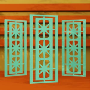 Mid Century Modern Starlight Ovals Panel Outdoor Indoor Wall Art  1960s Retro Vintage Decor 50s MCM Midmod Space Age Maximalist