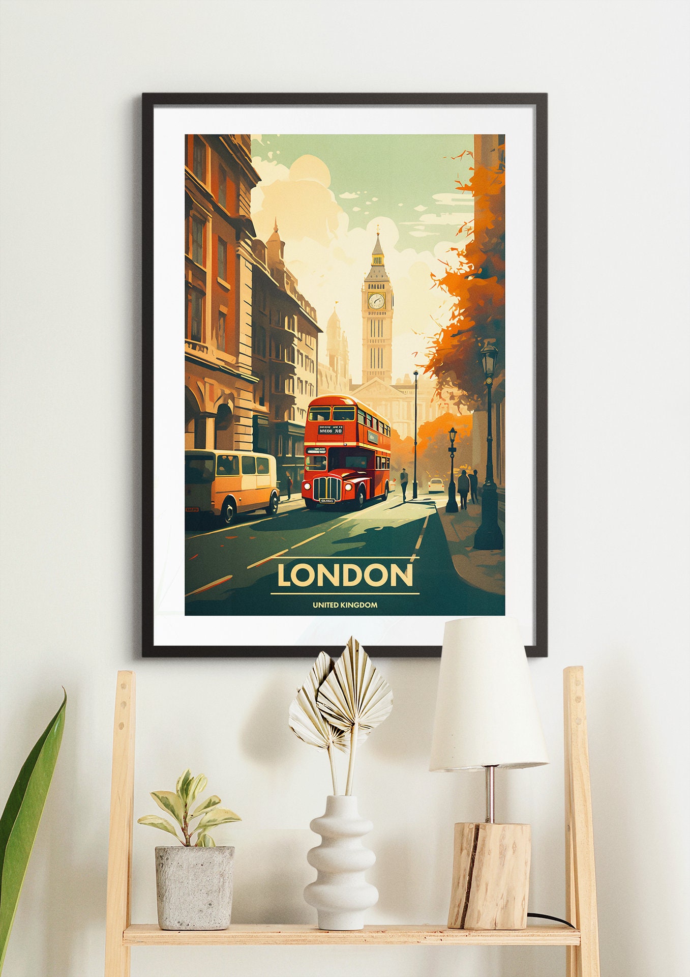 Abstract Exhibition Poster London Art - 70x100cm Galerie Druck Wandkunst