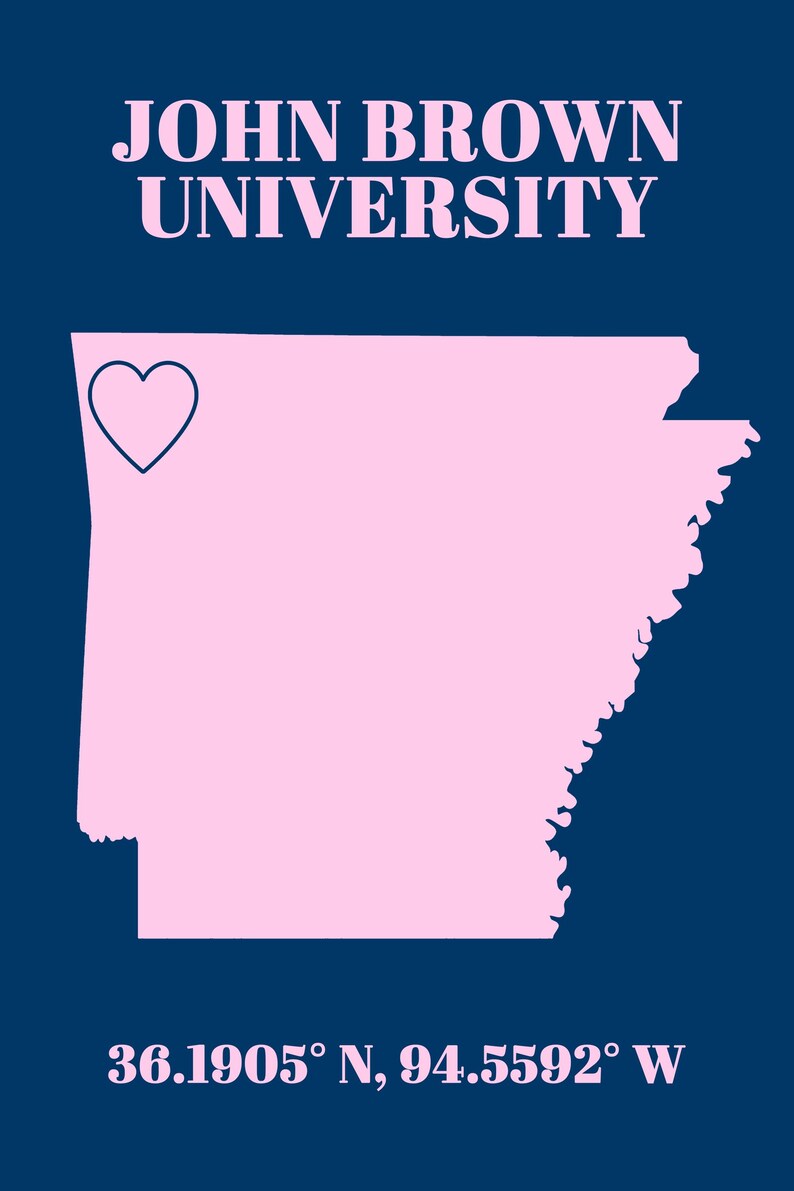 John Brown University Digital Posters JBU Wall Art College Wall