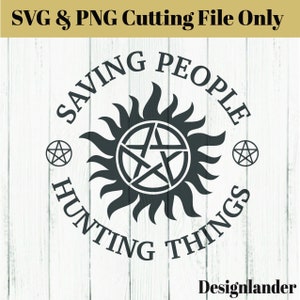 Salvar personas y cazar cosas SVG y PNG