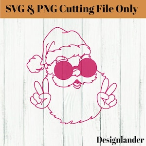 Signo de la paz de Papá Noel SVG y PNG