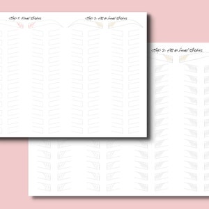 Basic microblading pattern, Microblading PDF, Microblading digital download, Eyebrows, Eyebrow practice, Microblading practice sheet image 3