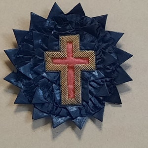 Sehr seltener Tempelritter Chapeau Rosette Past Commander