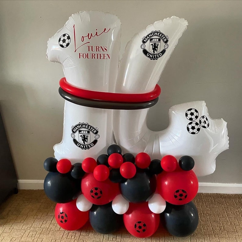 Manchester United Balloon Column Etsy UK