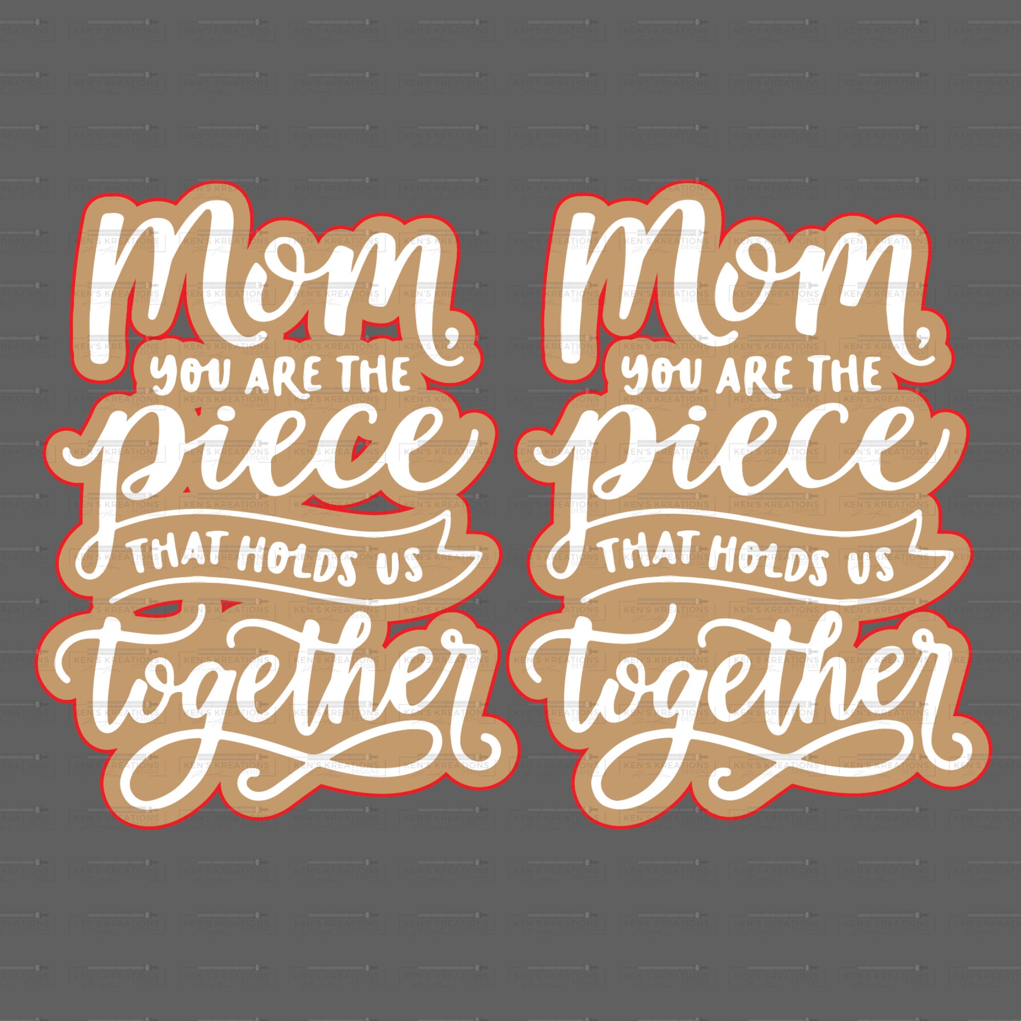 The Piece That Holds Us Together SVG & PNG Chalk File DIY Etsy