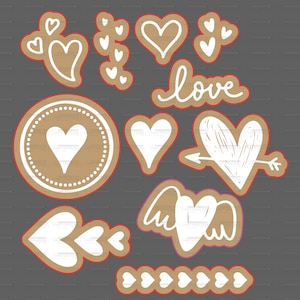 Heart to Get SVG & PNG file  , DIY, Glowforge, Laser File .15 offset