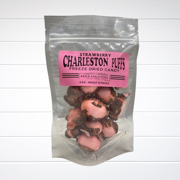 Freeze Dried Strawberry Charleston Chews 2.5 oz. I FREE SHIPPING I 26 Charleston Chews I Strawberry I Gifts I Party Favor I Candy I