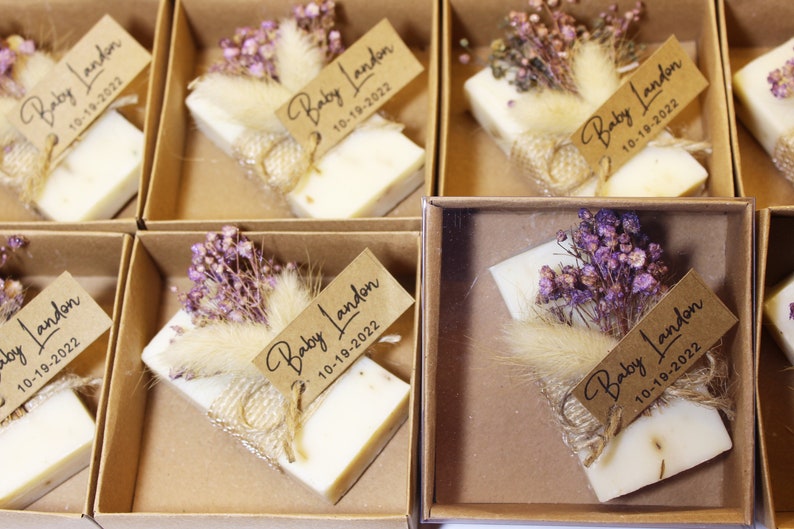 Wedding Favors for Guest Gifts in Bulk, Lavender Scented Soaps Favor, Rustic Wedding Gifts, Bridal Shower Soaps, Unique Soap Thank you Gift image 4