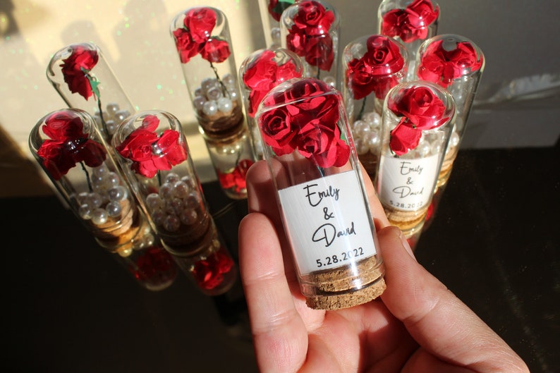 Beauty and the Beast Mini Glass Wedding Favors for Special - Etsy
