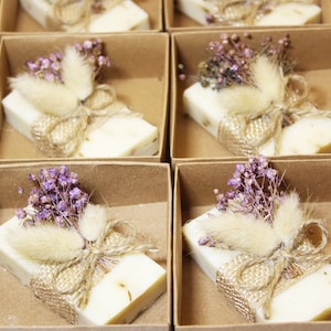 Wedding Favors for Guest Gifts in Bulk, Lavender Scented Soaps Favor, Rustic Wedding Gifts, Bridal Shower Soaps, Unique Soap Thank you Gift image 10