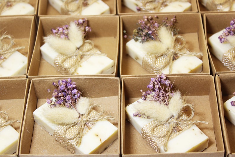 Wedding Favors for Guest Gifts in Bulk, Lavender Scented Soaps Favor, Rustic Wedding Gifts, Bridal Shower Soaps, Unique Soap Thank you Gift image 10