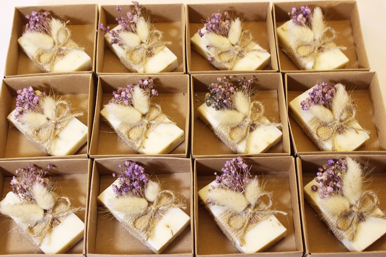 Wedding Favors for Guest Gifts in Bulk, Lavender Scented Soaps Favor, Rustic Wedding Gifts, Bridal Shower Soaps, Unique Soap Thank you Gift image 9