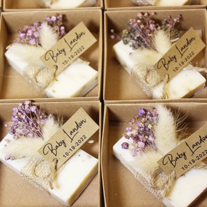 Wedding Favors for Guest Gifts in Bulk, Lavender Scented Soaps Favor, Rustic Wedding Gifts, Bridal Shower Soaps, Unique Soap Thank you Gift image 3