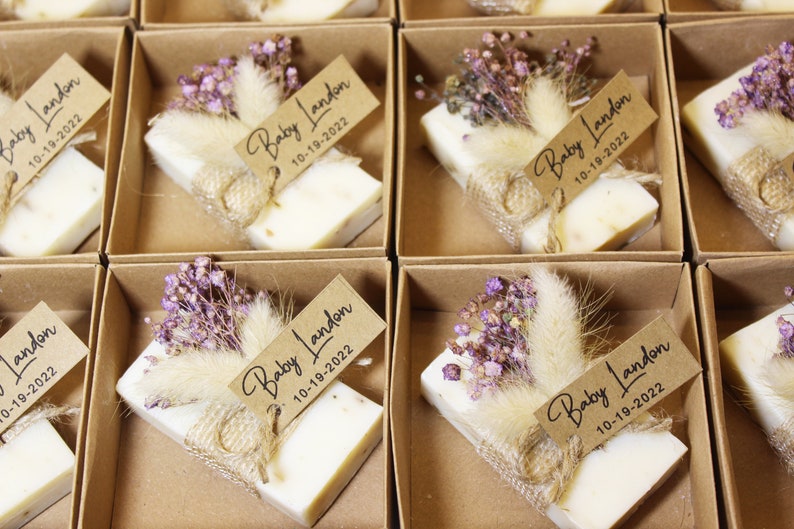 Wedding Favors for Guest Gifts in Bulk, Lavender Scented Soaps Favor, Rustic Wedding Gifts, Bridal Shower Soaps, Unique Soap Thank you Gift image 3