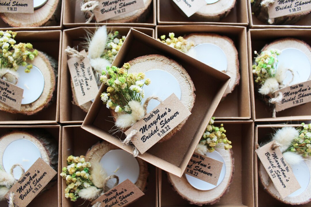 Personalized Candle Wedding Favors for Guests Bulk, Baby Shower Favors ...