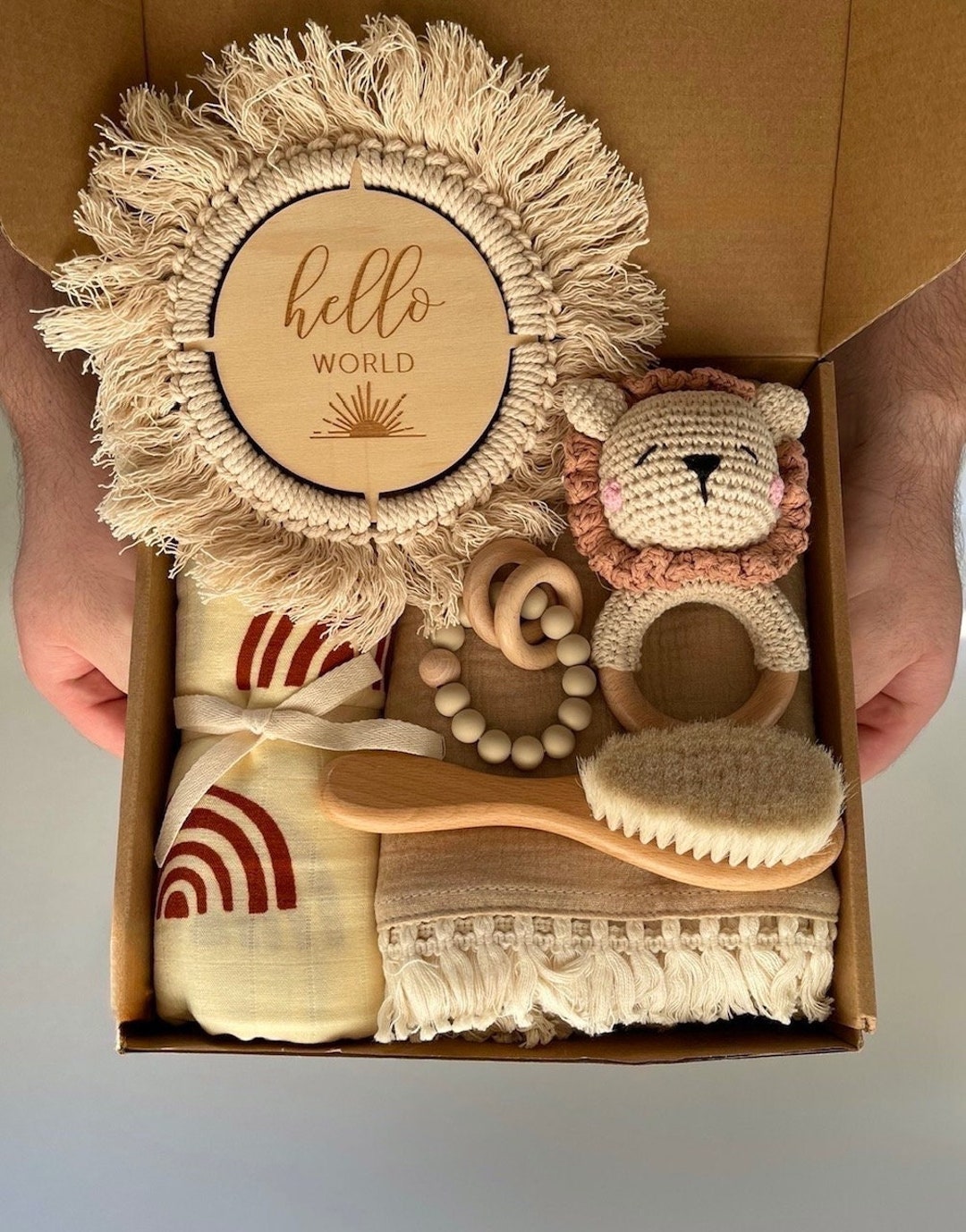 New Baby Shower Gift Set, Baby Gift, Newborn Gift, Crochet Baby