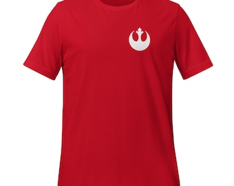 Camiseta de la Alianza Rebelde con símbolos simples