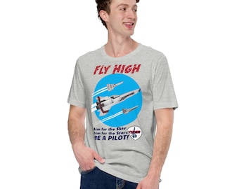 Camiseta de propaganda de guerra Cylon: camiseta unisex Viper "Fly High"