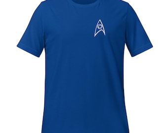 Camiseta con símbolos simples: insignia de ciencias de la Flota Estelar (década de 2260)