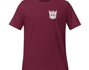Camiseta con el sello de los Decepticons con símbolos simples
