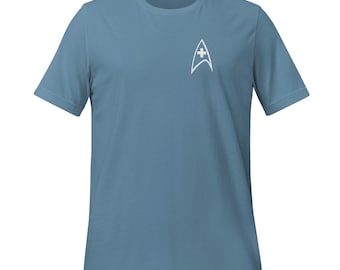 Camiseta con símbolos simples: insignia médica de la Flota Estelar (década de 2260)