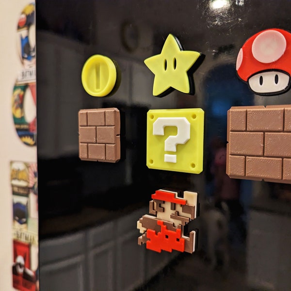 thumbnail image 2 of Super Mario Bros 3 Fridge Magnet - Retro NES Video Game Box Art 2 of 5