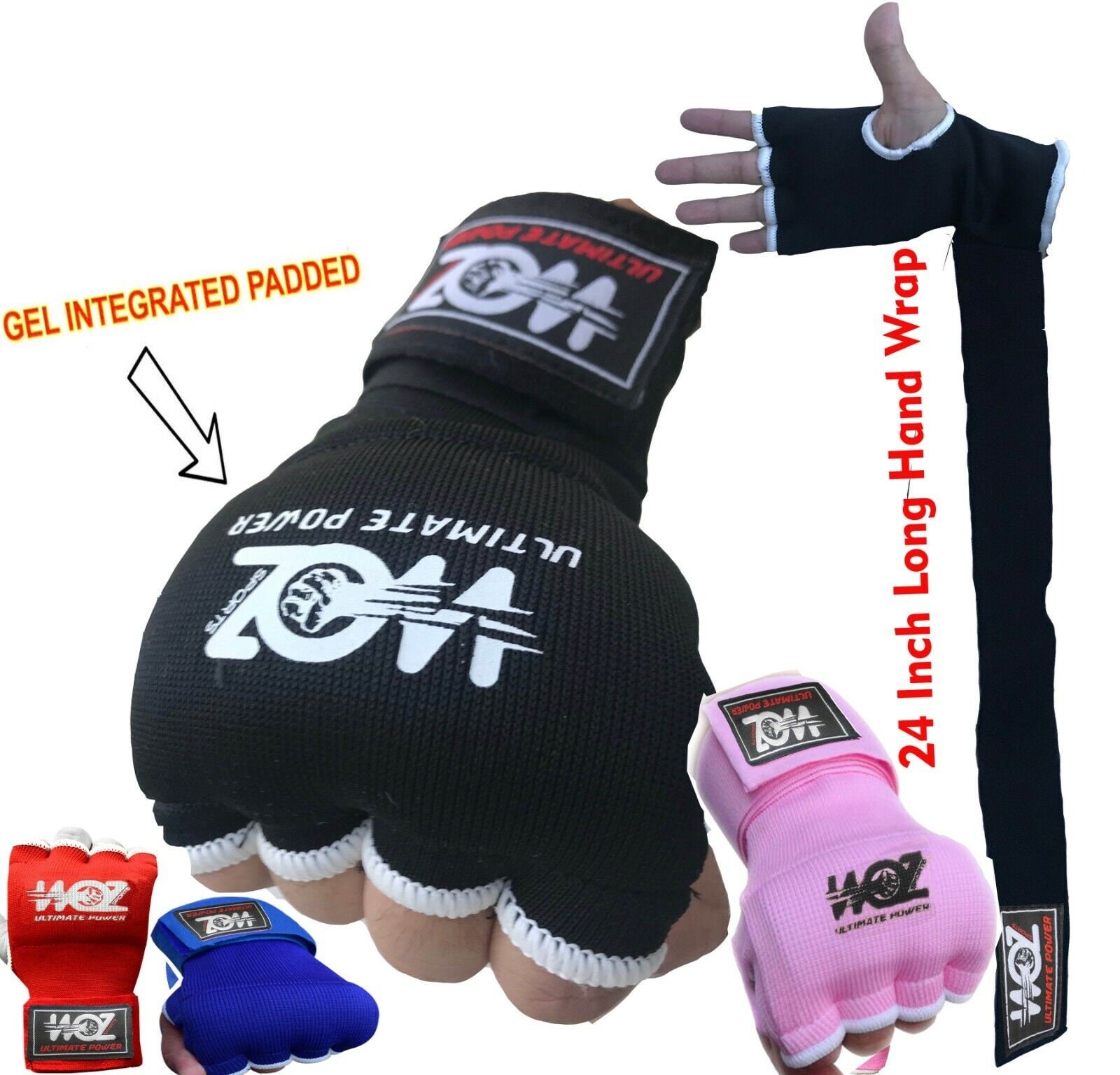 Hand Wraps Bandages Boxing Inner Gloves Muay Thai mitts MMA Fist Protector 4m 