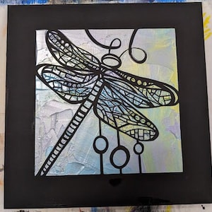 Dragonfly Artwork, Hand Painted Dragonfly, Nature Wall Decor, Insect Painting, Decorative Wall Art, Unique Gift Idea