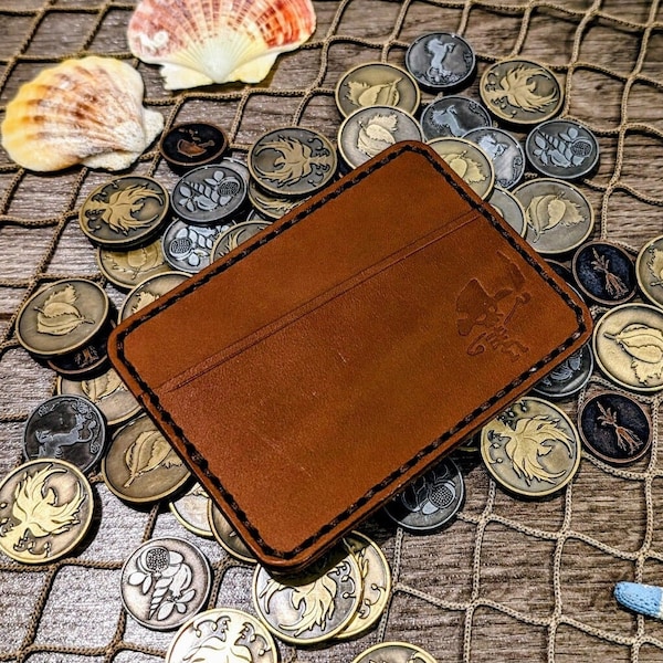 Scallywag Card Wallet - Leather Money Clip - Card Wallet Money Clip